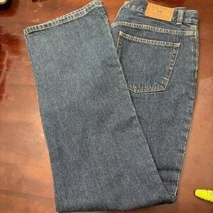 Lauren Jeans Co Ralph Lauren Y2K Dark Wash Embroidered Denim Jeans Sz 8 Vintage